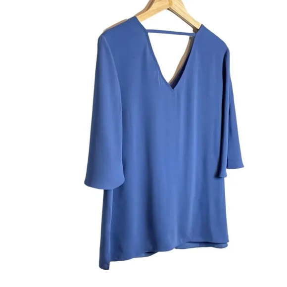Chicos | Easy V Neck Tunic Top Large Half Sleeve V Back Side Slits - Picture 5 of 9